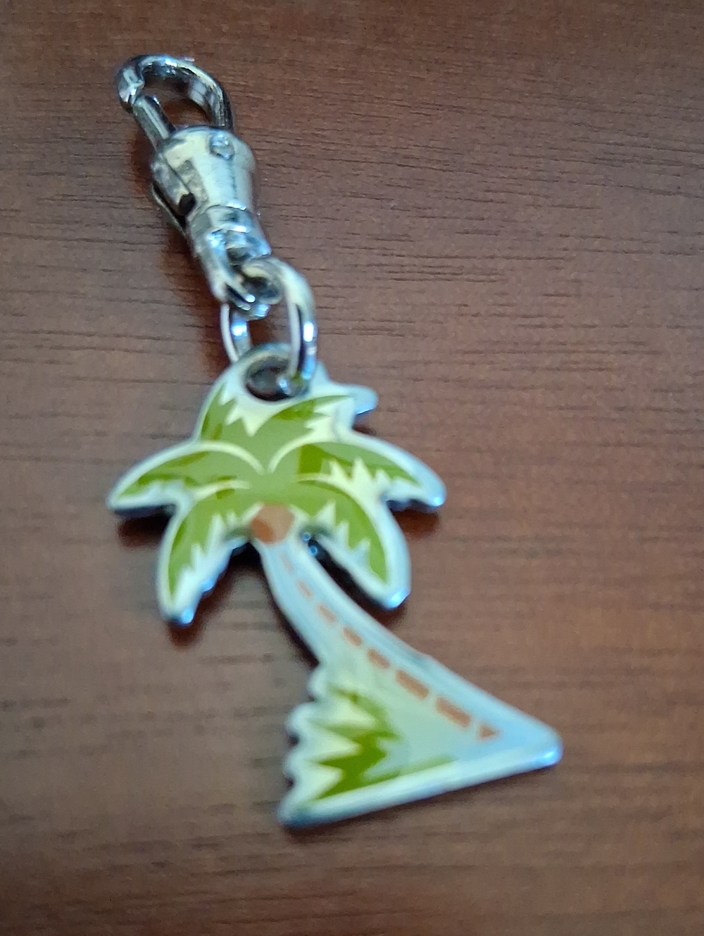 Tropical Palm Tree Charm Key Clip JJ142